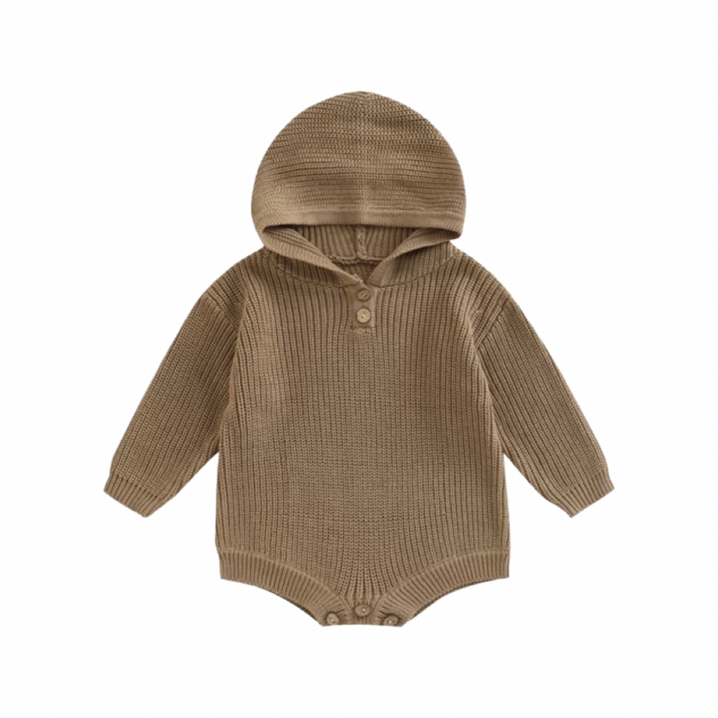 KNITTED HOODED ROMPER