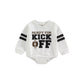 "KICK OFF" ONESIE