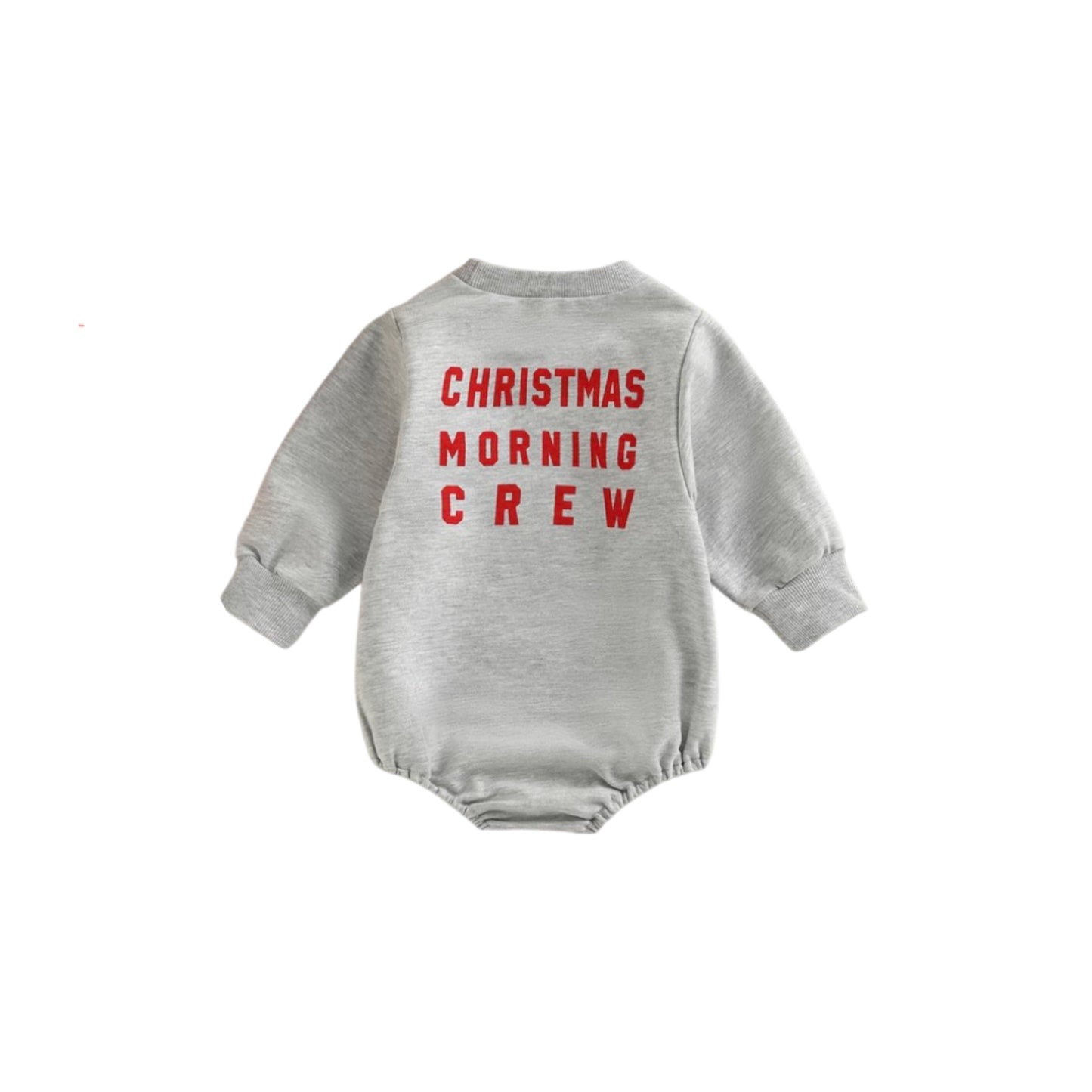 CHRISTMAS MORNING CREW ROMPER