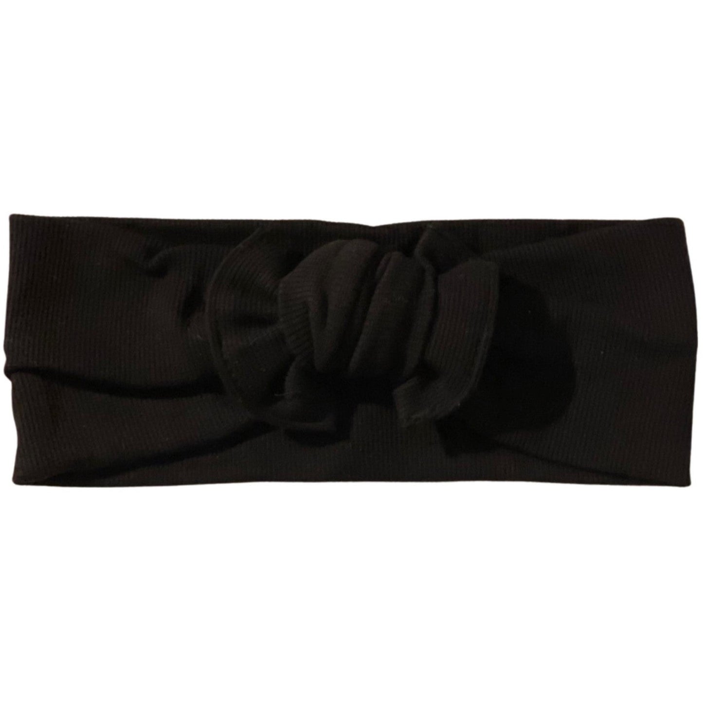 RIBBED TURBAN HEADBAND BOW