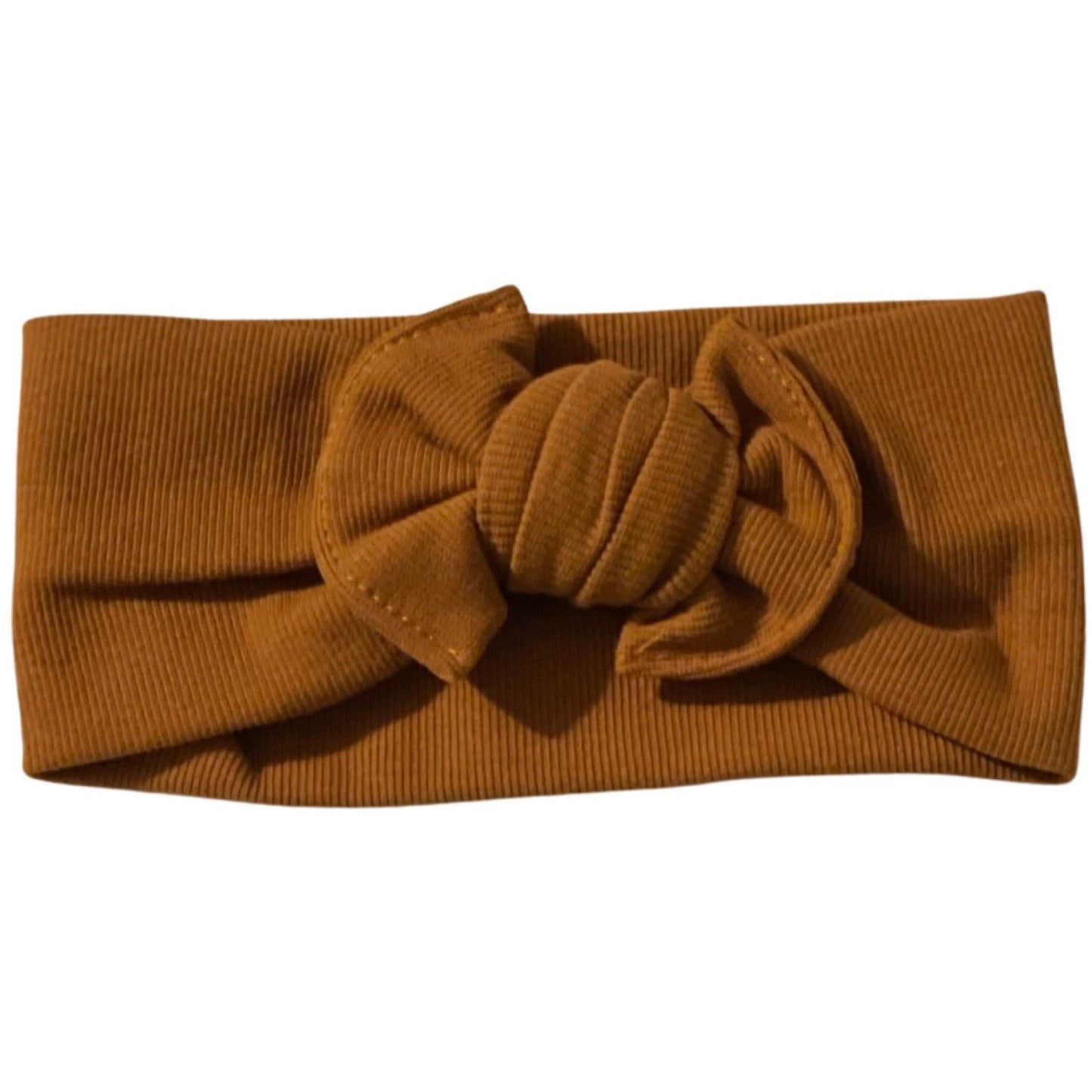 RIBBED TURBAN HEADBAND BOW